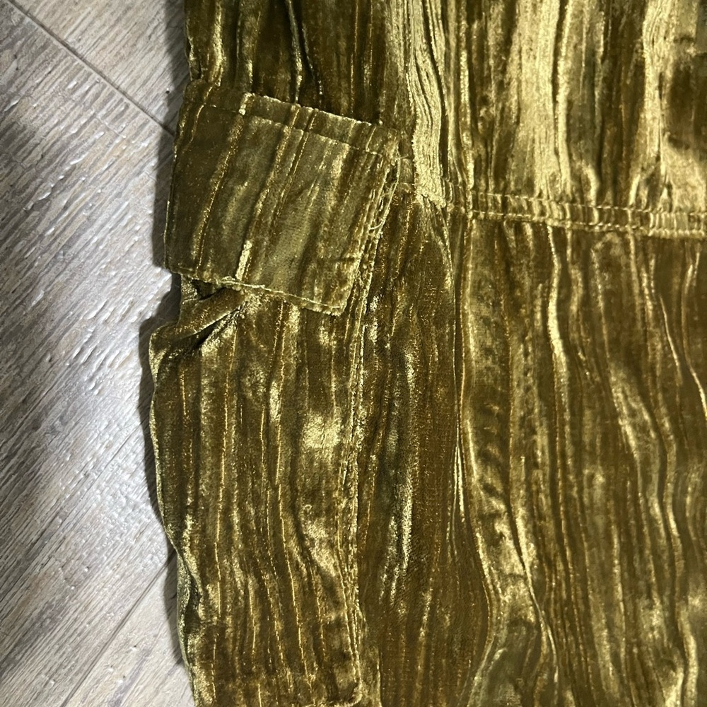 Pretty Garbage Green Velvet Pants women’s size Small - Picture 4 of 13